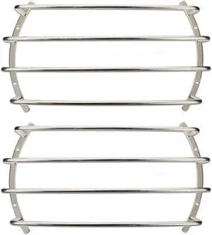 2 Goldwood Sound BAR-12 Chrome Steel Bar Tube Grills for 12" Speaker Woofers