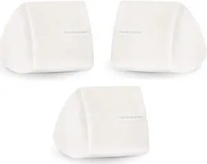 Theater Solutions TS30W Mountable Indoor Speakers White Bookshelf 3 Piece Pack