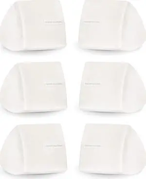 Theater Solutions TS30W Mountable Indoor Speakers White Bookshelf 3 Pair Pack