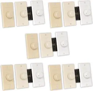 Theater Solutions TSVCD Speaker Volume Control 3 Color White Ivory Almond 5 Pack