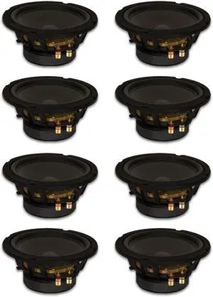 8 Goldwood Sound GW-8PC-8 Heavy Duty 8ohm 8" Woofers 330 Watts each Replacement Speakers