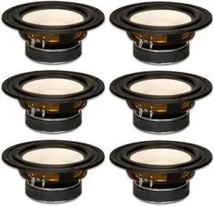 6 Goldwood Sound GW-S650/4 Poly Cone 6.5" Woofers 170 Watts each 4ohm Replacement Speakers