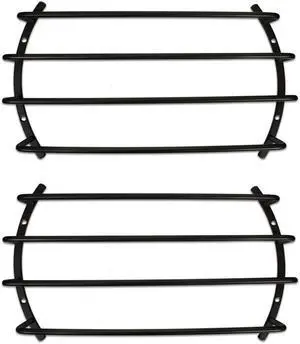 2 Goldwood Sound BAR-10B Steel Black Bar Tube Grills for 10" Speaker Woofers