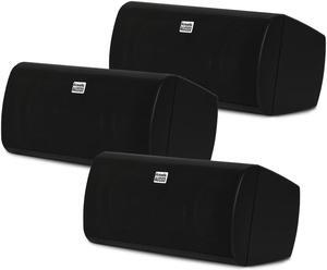 Acoustic Audio AA35CB Indoor 3 Way Speakers 1200 Watts Black Bookshelf 3 Speaker Set AA35CB-3S