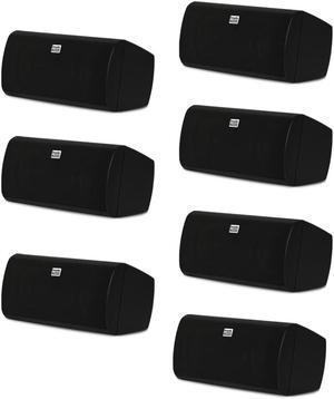 Acoustic Audio AA35CB Indoor 3 Way Speakers 2800 Watts Black Bookshelf 7 Speaker Set AA35CB-7S