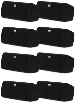 Acoustic Audio AA35CB Indoor 3 Way Speakers 3200 Watts Black Bookshelf 4 Pair Pack AA35CB-4PR