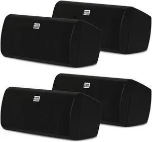 Acoustic Audio AA35CB Indoor 3 Way Speakers 1600 Watts Black Bookshelf 2 Pair Pack AA35CB-2PR
