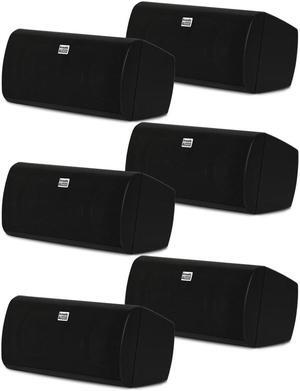 Acoustic Audio AA35CB Indoor 3 Way Speakers 2400 Watts Black Bookshelf 3 Pair Pack AA35CB-3PR