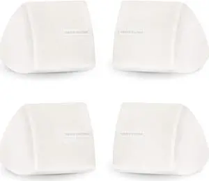 Theater Solutions TS30W Mountable Indoor Speakers White Bookshelf 2 Pair Pack
