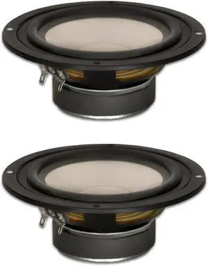 2 Goldwood Sound GW-S525/4 Poly Cone 5.25" Woofers 130 Watts each 4ohm Replacement Speakers