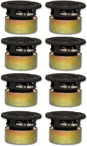 8 Goldwood Sound GW-4028/S Shielded 4" Woofers 70 Watt each 8ohm Replacement Speakers