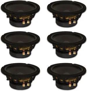 6 Goldwood Sound GW-8PC-8 Heavy Duty 8ohm 8" Woofers 330 Watts each Replacement Speakers