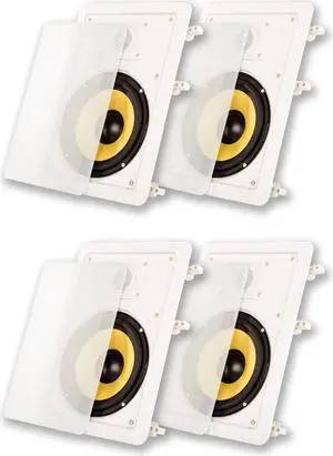 Acoustic Audio HD-650 In Wall 6.5" Speakers Home Theater Surround Sound 2 Pair Pack