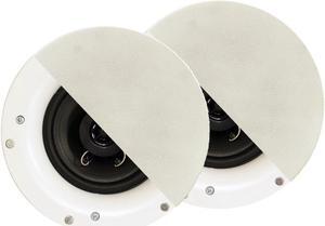 Acoustic Audio R192 Frameless In Ceiling / In Wall Speaker Pair 2 Way Home Theater Surround Speakers