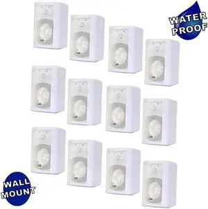 Acoustic Audio 151W Indoor Outdoor 2 Way Speakers 3600 Watt White 6 Pair Pack 151W-6Pr