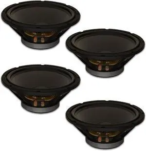 4 Goldwood Sound GW-12PC-4 Heavy Duty 4ohm 12" Woofers 450 Watts each Replacement Speakers