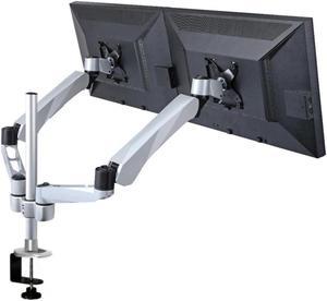 Cotytech Expandable Dual Monitor Desk Mount Spring Arm Quick Connect With 2-in-1 Base