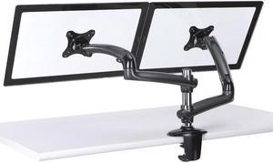 Cotytech Expandable Dual Desk Mount Spring Arm Clamp Base - Dark Gray DM-GM212-C