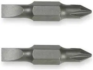 KLEIN TOOLS 32482 Insert Bit,SAE,1/4",Hex,#1/3/16",PK2