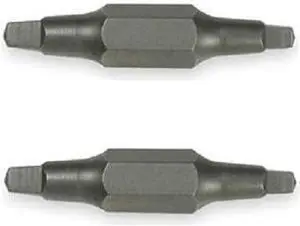 KLEIN TOOLS 32484 Insert Bit,SAE,1/4",Hex,#1/#2,1-1/4",PK2