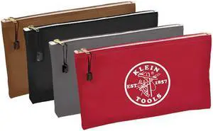 KLEIN TOOLS 5141 Zipper Bags-Canvas, 4-Pack