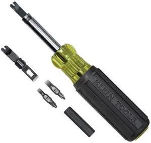 KLEIN TOOLS VDV001-081 Punchdown Tool,8 in 1 Multibit