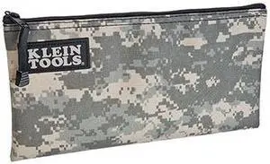 KLEIN TOOLS 5139C Tool Bag, Cordura(R) Fabric, 1 Pockets, Camouflage, 7" Height