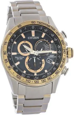 Citizen Eco-Drive PCAT Chronograph 2-Tone Rose Stainless Mens Watch CB5916-59L