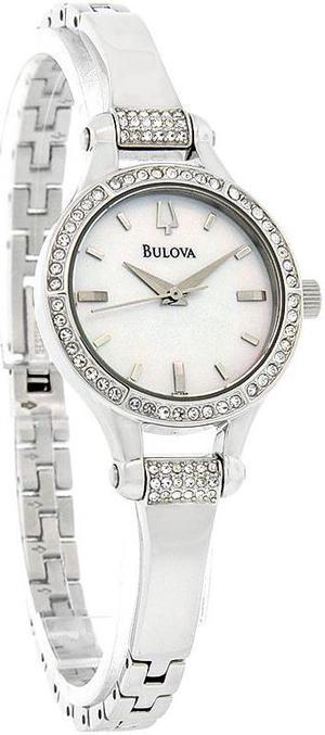 Bulova Crystal Collection White Mother-of-Pearl Dial Women's Watch #96L128
