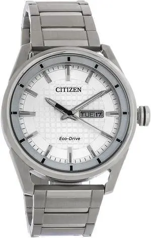 Citizen Eco DRIVE CTO Stainless Steel Silver Dial Watch AW0080-57A