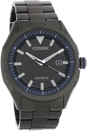 Citizen Eco Drive WDR Mens Grey ION Plated Steel Watch AW1147-52L