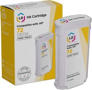 LD © Remanufactured Replacement for Hewlett Packard C9373A (HP 72) HY Yellow Ink Cartridge for HP DesignJet T1100, T1100ps, T1120, T1120 SD-MFP, T1120ps, T1200, and More