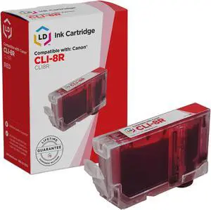 LD Compatible Replacement for Canon CLI8R Ink Cartridge Includes: 1 Red 0626B002 LD Compatible Replacement for Canon CLI8R Ink Cartridge Includes: 1 Red 0626B002