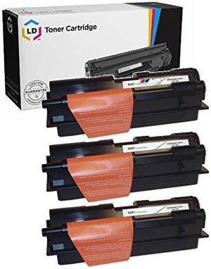 LD Compatible Toner Cartridge Replacement for Kyocera-Mita TK-132 (Black, 3-Pack)