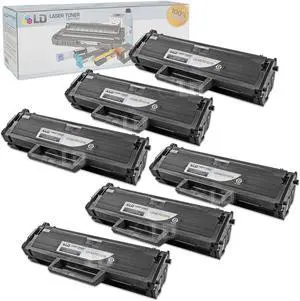 LD Compatible Toner Cartridge Replacement for Samsung MLT-D101S (Black, 6-Pack)