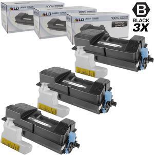 LD Compatible Toner Cartridge Replacement for Kyocera TK-3122 1T02L10US0 (Black, 3-Pack)