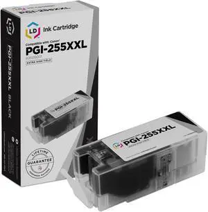 LD © Compatible Replacement for Canon 8050B001 PGI-255XXL / PGI-255 Extra HY Black Inkjet Cartridge for use in Canon PIXMA iX6820, MX722, and MX922 Printers LD © Compatible Replacement for Canon 8050B001 PGI-255XXL / PGI-255 Extra HY Black Inkjet Cartridge for use in Canon PIXMA iX6820, MX722, and MX922 Printers