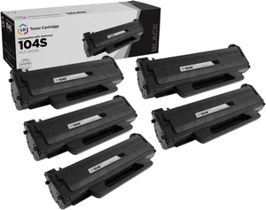 LD Set of 5 Black Cartridges for the Samsung MLT-D104S for use in the ML-1665 Printers for ML-1665, ML-1661, ML-1666, ML-1667, ML-1675 and ML-1865W Printers LD Set of 5 Black Cartridges for the Samsung MLT-D104S for use in the ML-1665 Printers for ML-1665, ML-1661, ML-1666, ML-1667, ML-1675 and ML-1865W Printers
