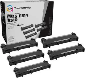 LD Products Compatible Toner Cartridge Replacement for Dell 593-BBKD P7RMX High Yield (Black, 5-Pack)