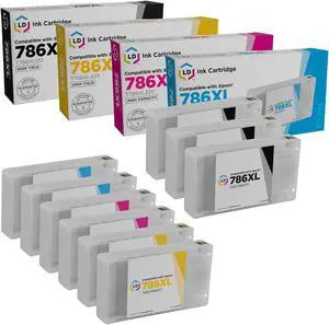 LD Products Ink Cartridge Replacement for Epson 786XL High Yield (3 Black, 2 Cyan, 2 Magenta, 2 Yellow, 9-Pack) for use in WF-4630, WF-4640, WF-5110, WF-5190, WF-5620, WF-5690 LD Products Ink Cartridge Replacement for Epson 786XL High Yield (3 Black, 2 Cyan, 2 Magenta, 2 Yellow, 9-Pack) for use in WF-4630, WF-4640, WF-5110, WF-5190, WF-5620, WF-5690