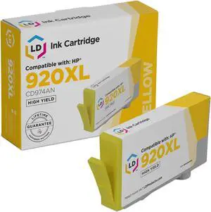 LD Products Compatible Ink Cartridge Replacement for HP 920XL CD974AN High Yield (Yellow)