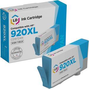 LD Products Remanufactured Ink Cartridge Replacement for HP 920XL CD972AN High Yield (Cyan)