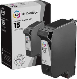 LD Products Remanufactured Ink Cartridge Replacement for HP 15 C6615DN (Black)