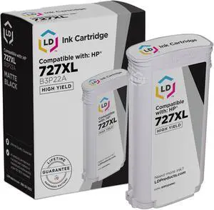 LD Remanufactured Replacement for HP 727XL / B3P22A High Yield Matte Black Ink