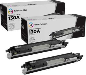 LD Products Remanufactured Toner Cartridge Replacement for HP 130A CF350A (Black, 2-Pack)