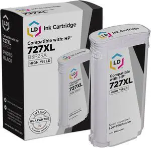 LD Compatible Replacement for HP 727XL B3P23A High Yield Photo Black Ink Cartridge for use in DesignJet T1500, T2500, T2530ps, T920, T930, T930 36-in Printer