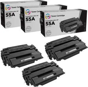 LD Products Compatible Replacement for HP 55A 55X CE255A CE255X Toner Cartridge for Laserjet P3015 P3015dn P3015x HP Laserjet Pro 500 MFP M521dn M521dw M521 M525 Toner Printer (SY Black, 3-Pack)