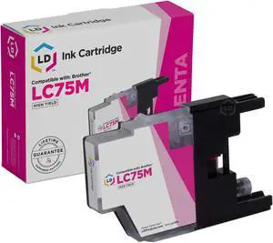 LD Products Compatible Ink Cartridge Replacement for Brother LC75M High Yield (Magenta)