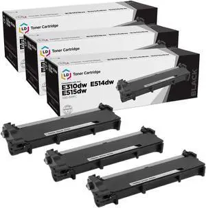 LD Products Toner Cartridge Compatible with Replacement for Dell 593-BBKC CVXGF (Black, 3-Multipack)