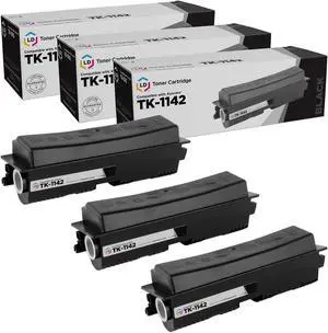 LD Products Toner Cartridge Compatible with Replacement for Kyocera TK-1142 (Black, 3-Multipack)